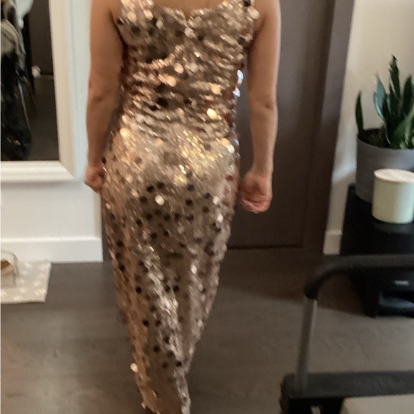 Rose gold sequin extra small dress - Picture 2 of 2